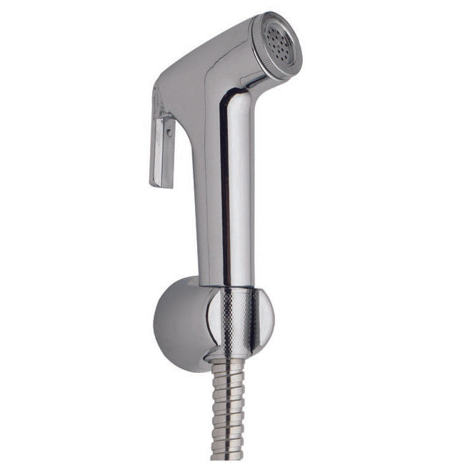 52105 Ντους Μπιντε Χρωμε Με Σπιραλ & Βαση Τοιχου Αβs