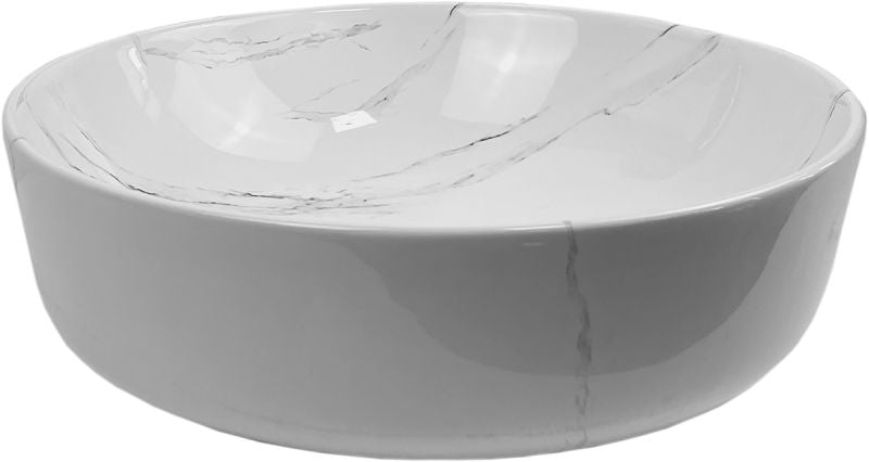 Fourlanos.gr |Tempo Νιπτηρας Marmo Grey Φ42X14