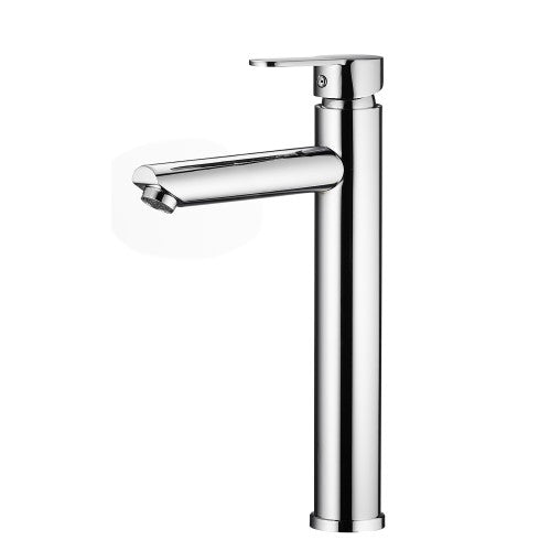 61072 Green Μπαταρια Νιπτηρα Ψηλη Inox S304 Χρωμιομενη Με Βαλβιδα Pop Up