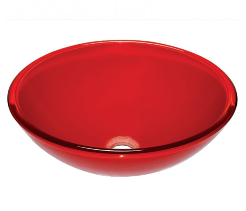 Fourlanos.gr |Dia Glass - Νιπτηρας 42*14.5 Red_