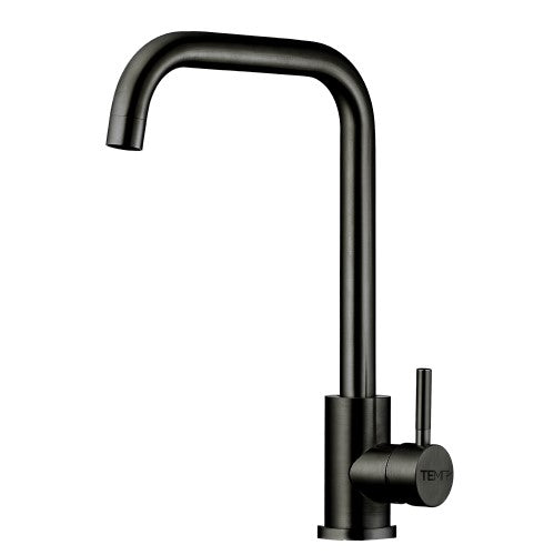 67004N Green Μπαταρια Κουζινας Ψηλη Black Ματτ