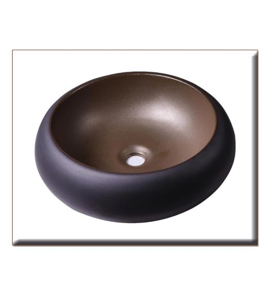 Fourlanos.gr |Arahova Νιπτηρας 455*455*135 Mat Brown