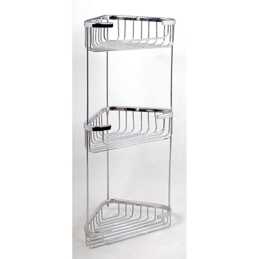 74023 Ραφιερα Ινοχ Τριπλη Γωνιακη Β.Τ.15X15Cm