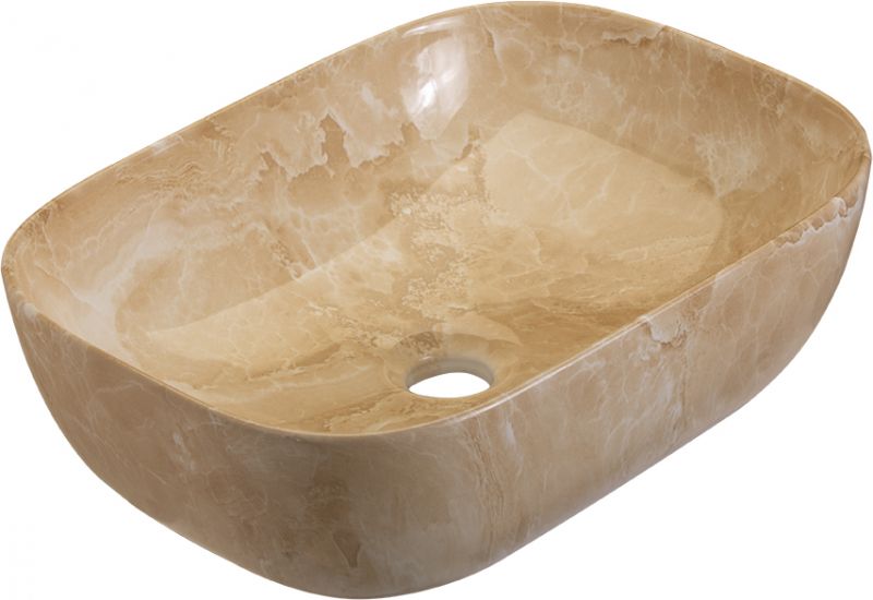 Fourlanos.gr |Elegan-3 465*320*135 Νιπτηρας Decor Beige Marble