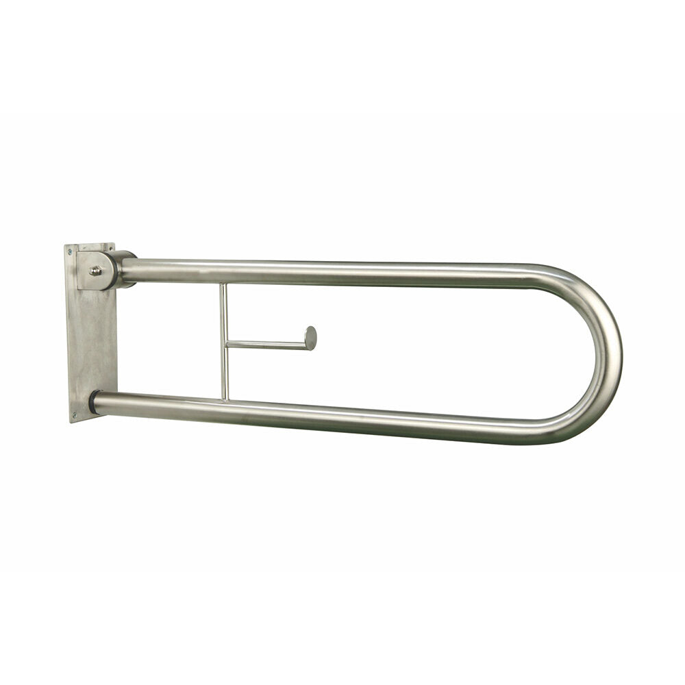 82011 AMEA Μπαρα Ανακλινομενη Με Χαρτοθηκη 75Cm Inox Χρωμε