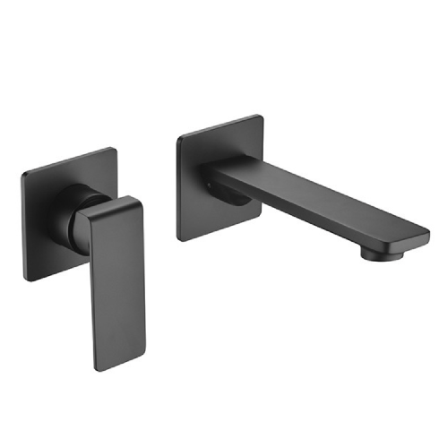 9518N Loba Black Matt Μπαταρια Νιπτηρος Εντοιχισμου Μαυρη