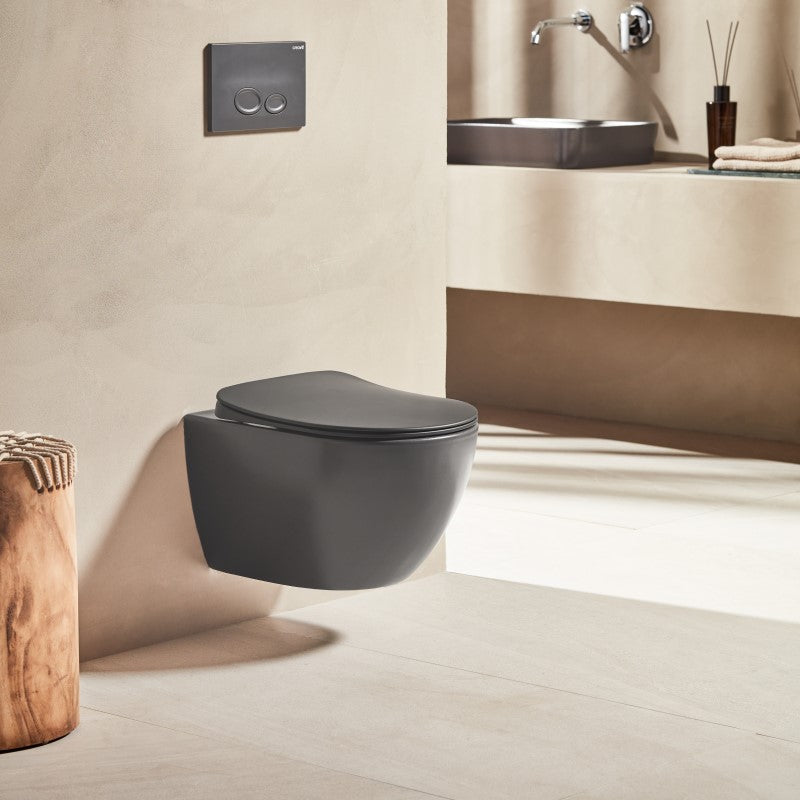 Free Λεκανη Κρεμαστη Anthracite Mat (Fe320-11Am00E-0000) Χωρις Καλυμμα