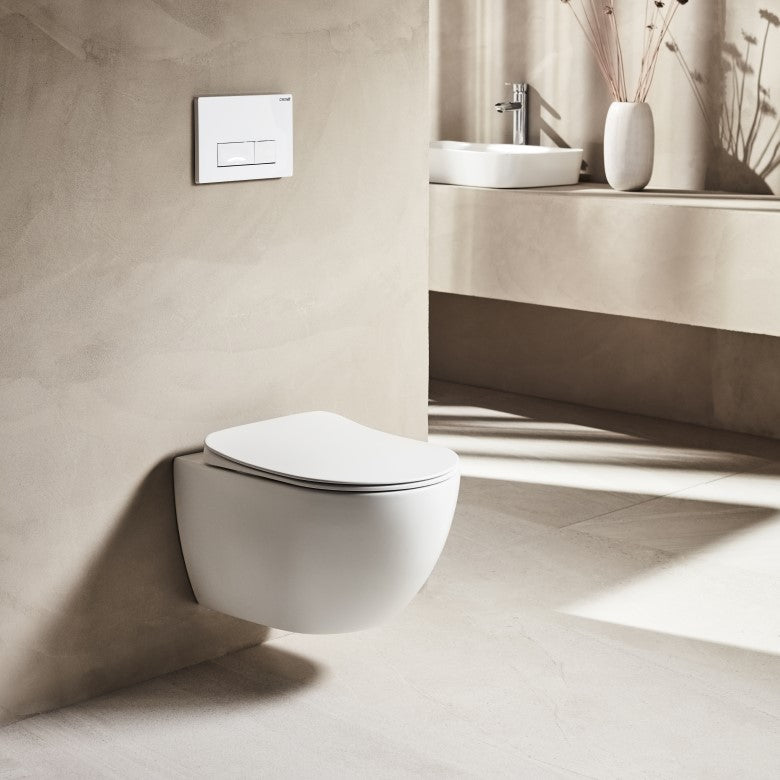Rim Off Λεκανη Κρεμαστη White Mat (Fe322.11Mb00E-0000) Χωρις Καλυμμα