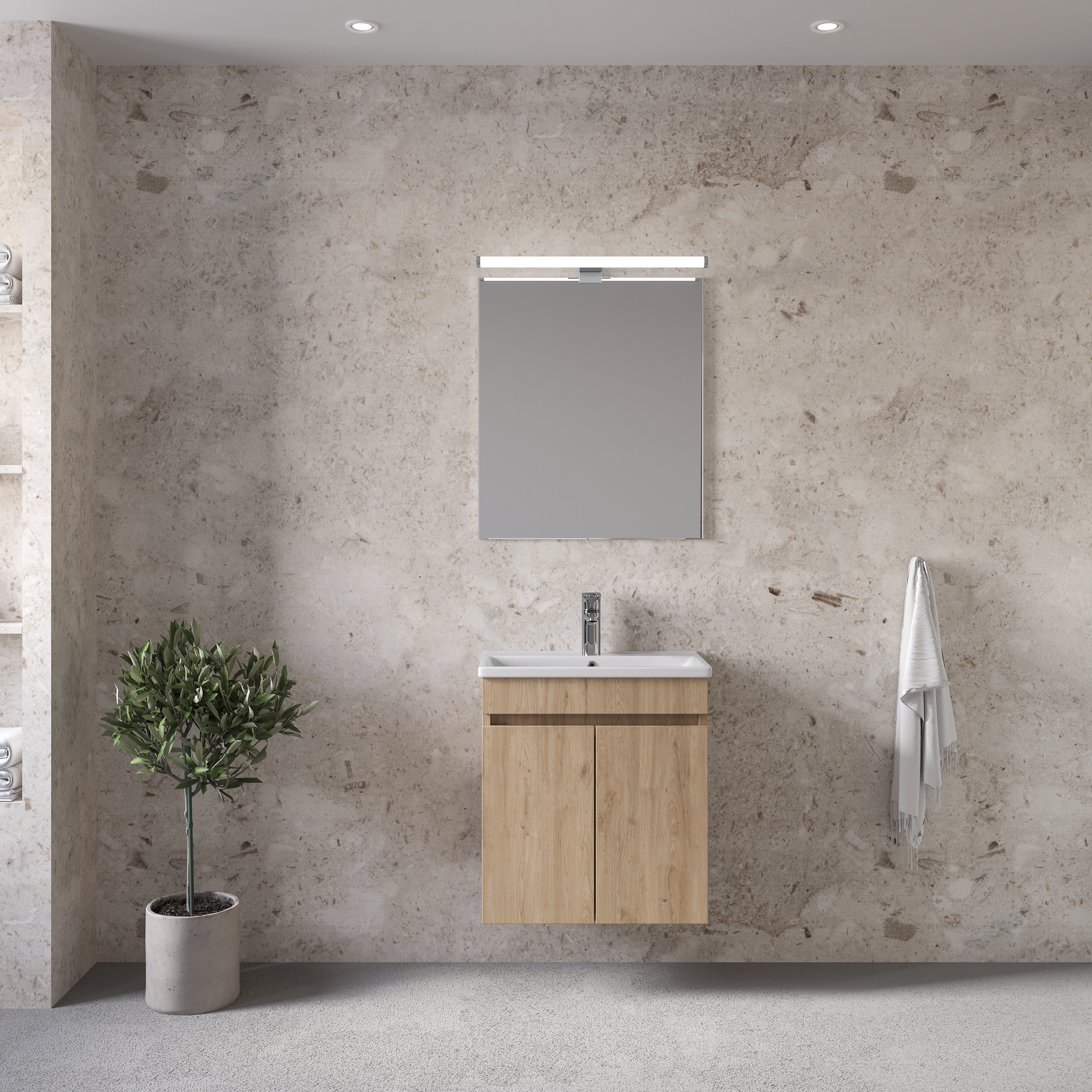 Royal Bath Valencia 55 Walnut 6VL55CWL