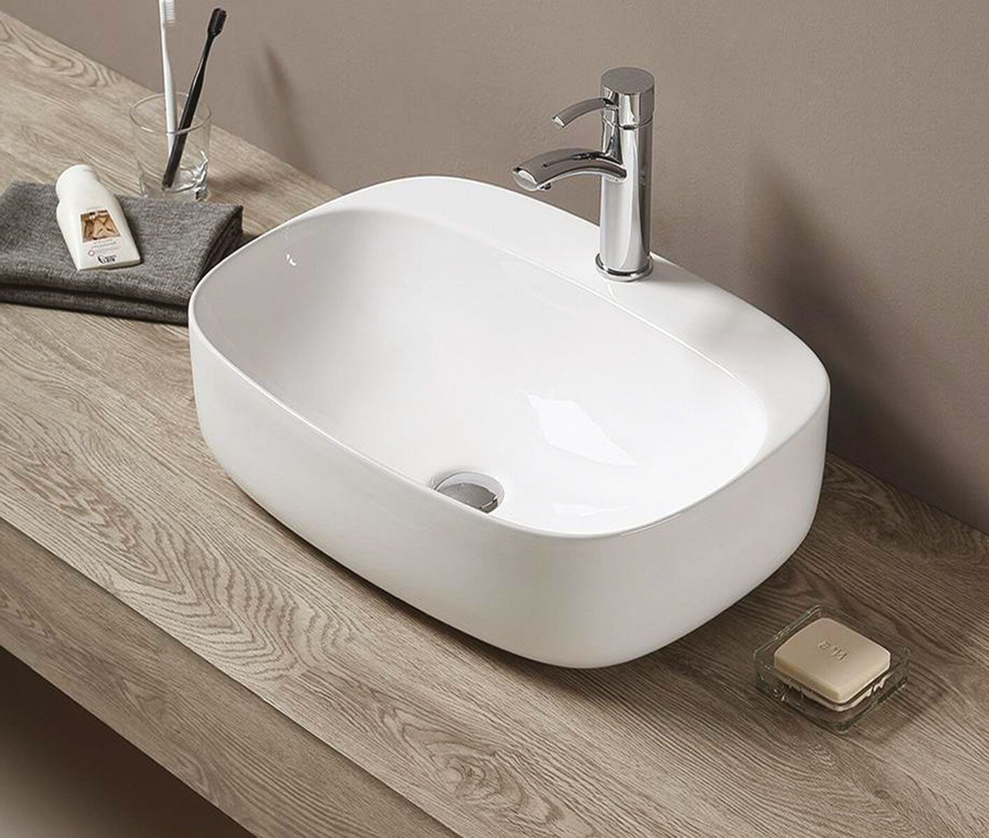 Nov058 Novel Νιπτηρας Επικαθημενος 58.5X42X15Cm