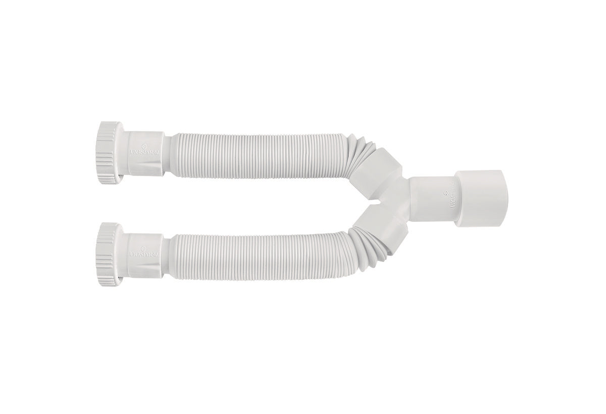 Σιφωνι Νεροχυτη Κουζινας Διπλο VIOSPIRAL - 1''1/2 X Φ50-40