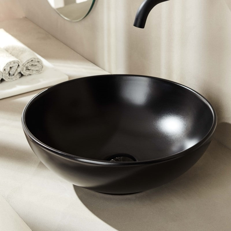 Tol140Β Νιπτηρας Black Matt Φ40 Ελευθ. Τοποθετησης