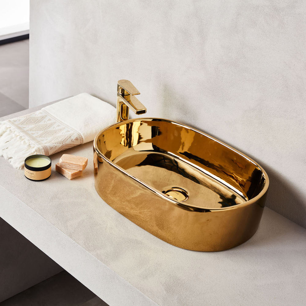 Cor055G Corona Gold Νιπτηρας Επικαθημενος 55X35X14Cm