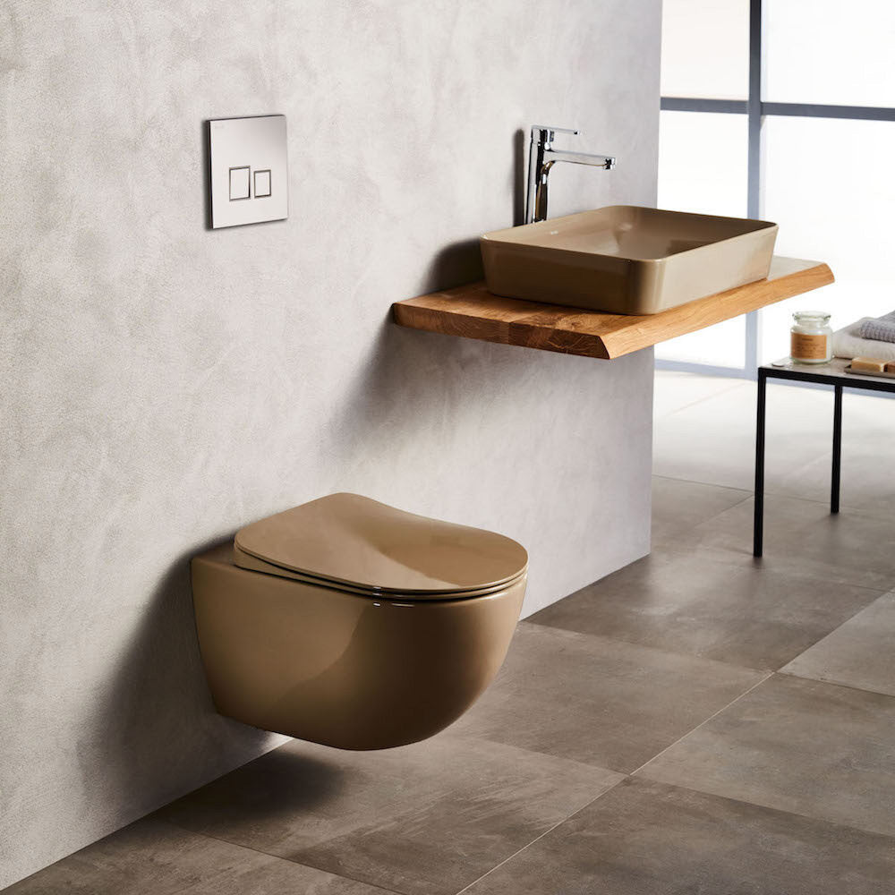 Free Λεκανη Κρεμαστη Cappucino Mat (Fe320-11Cm00E-0000) Χωρις Καλυμμα