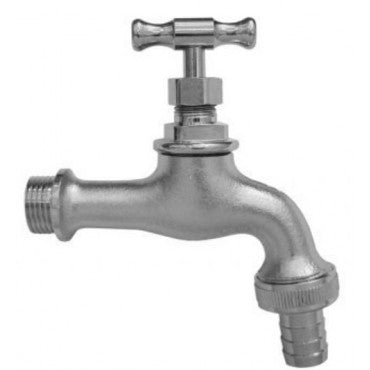 Κάνουλα Με Ρακόρ Χρωμέ 1/2" Βαρεως Τυπου 03-4222