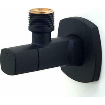 Διακόπτης Γωνιακός Σφαιρικός Lipstick Μαύρος 1/2" Arco Vitaq System 03-6671