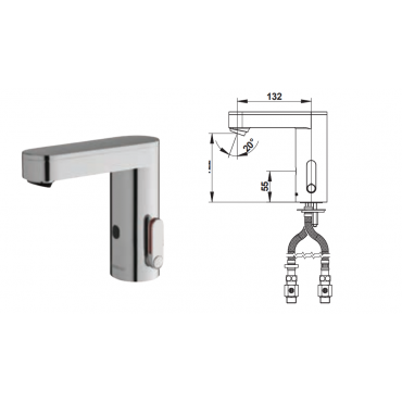 Μπαταρία Νιπτήρος Μίξεως Με Φωτοκύτταρο Presto So'O Με Μπαταρία