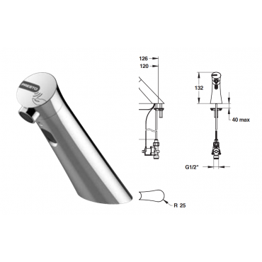 Μπαταρία Νιπτήρος Με Φωτοκύτταρο Presto Neo Με Μπαταρία