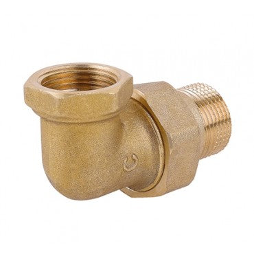 Ρακόρ Καλοριφέρ Γωνιακό Ορειχάλκινο