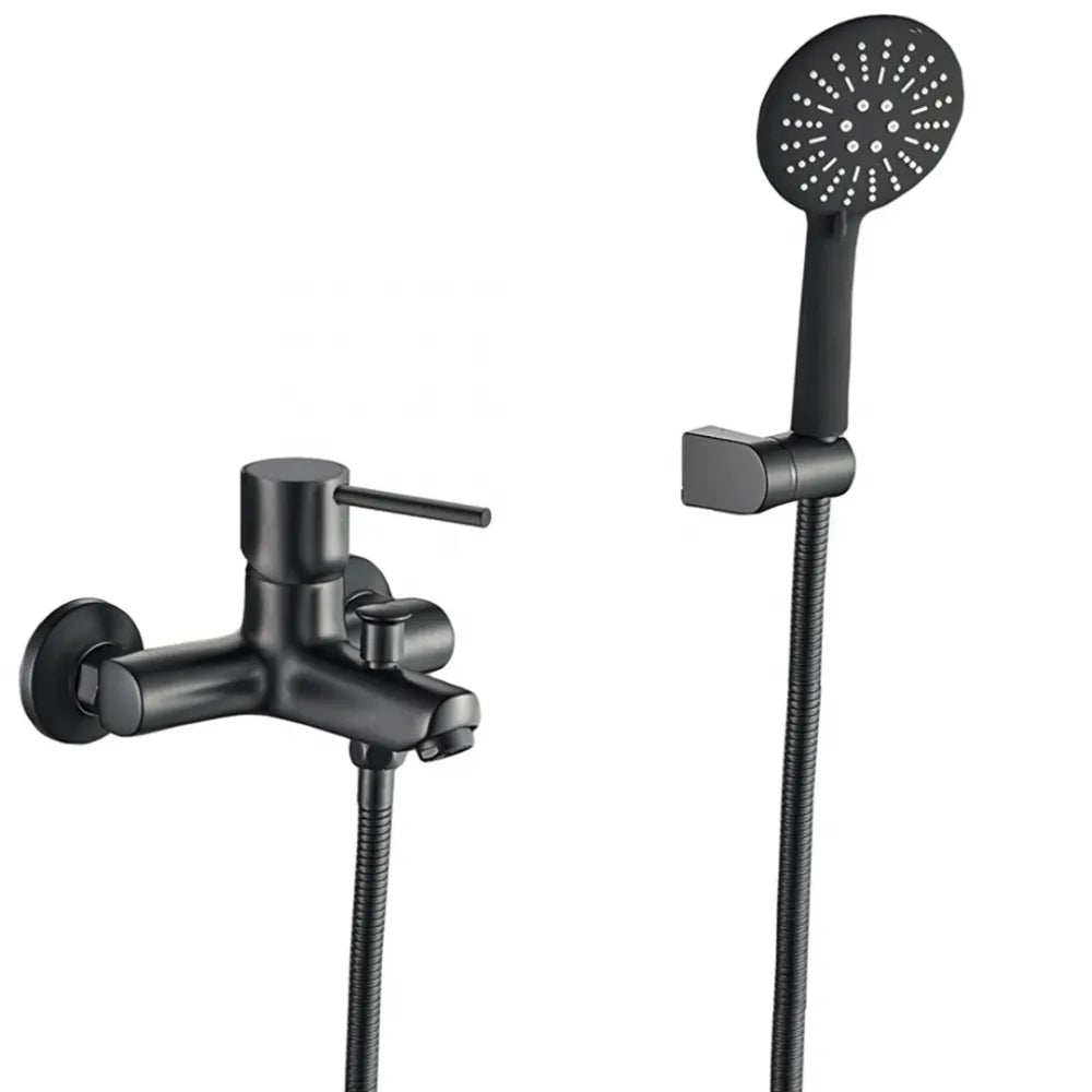 Μπαταρία λουτρού αναμεικτική μαύρη ορειχ. DOT INTERFLEX