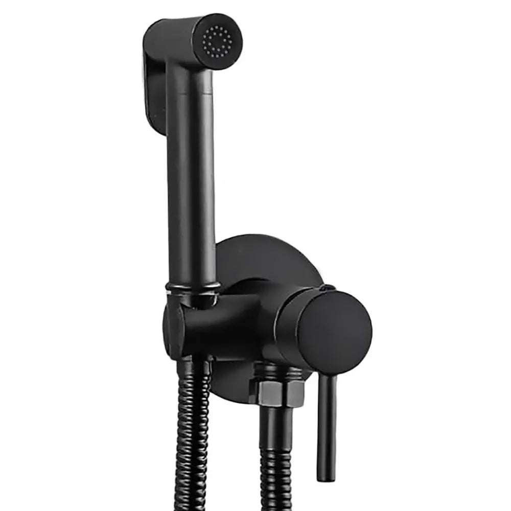 Σετ διακόπτη μπιντέ ανάμειξης μαύρο ROUND INTERFLEX ΖΕΣΤΟ/ΚΡΥΟ ορειχαλκινο