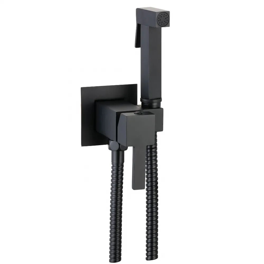 Σετ διακόπτη μπιντέ ανάμειξης μαύρο SQUARE INTERFLEX ΖΕΣΤΟ/ΚΡΥΟ ορειχαλκινο