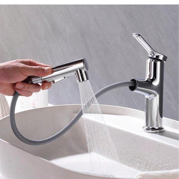 Μπαταρία νιπτήρα με ντουζάκι τριών ροών INTERFLEX LARUS