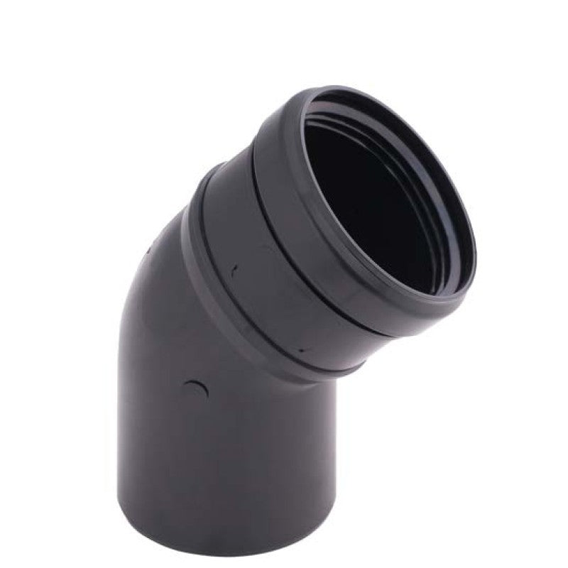 ATI-ΚΑΜΠΥΛΗ PP Φ80 45° ΜΑΥΡΗ