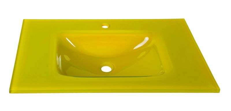 Fourlanos.gr |Glass Form - Νιπτηρας 76*46 Yellow_